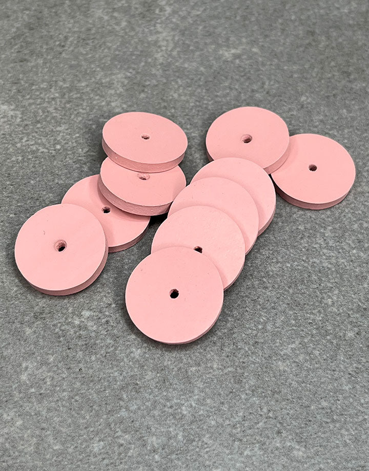 ST1380 = EVE Silicon Abrasives EXTRA FINE/PINK  SQUARE EDGE WHEEL 5/8" (x10)