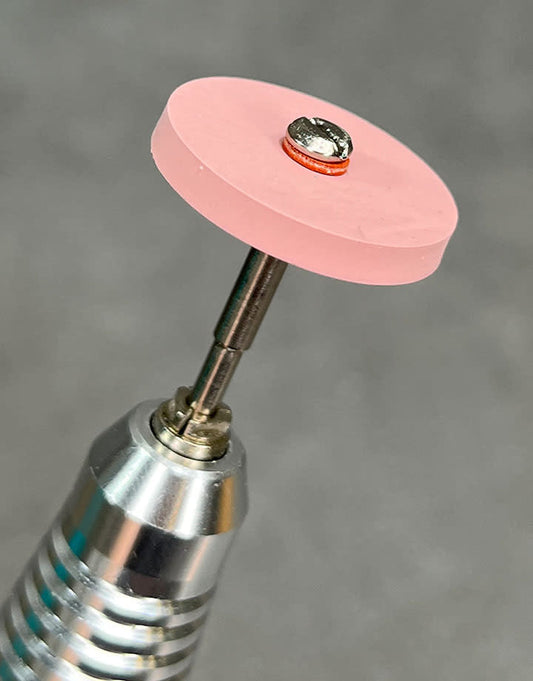 ST1381 = EVE Silicon Abrasives EXTRA FINE/PINK SQUARE EDGE WHEEL 7/8'' (x10)