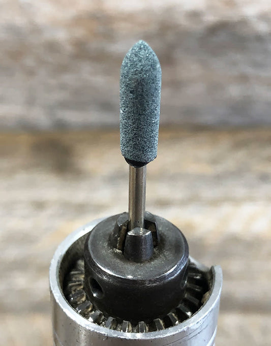 ST1474 = Green Mounted Grinding Stone Bullet (pkg/3)