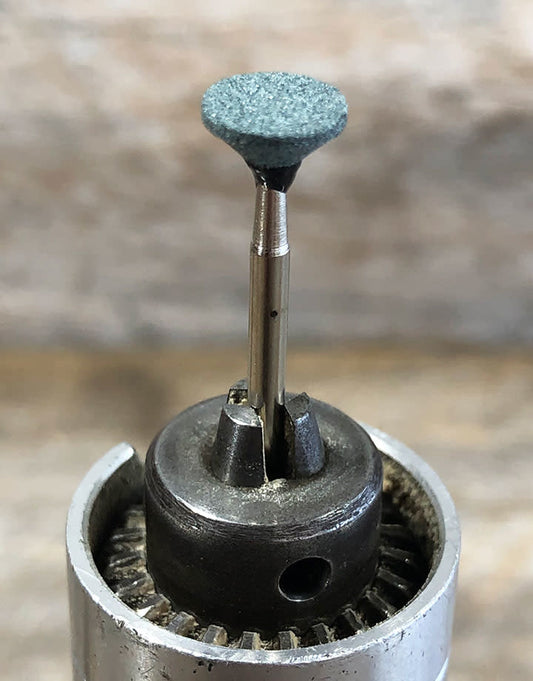 ST1481 = Green Mounted Grinding Stone Small Inverted Cone (pkg/3)