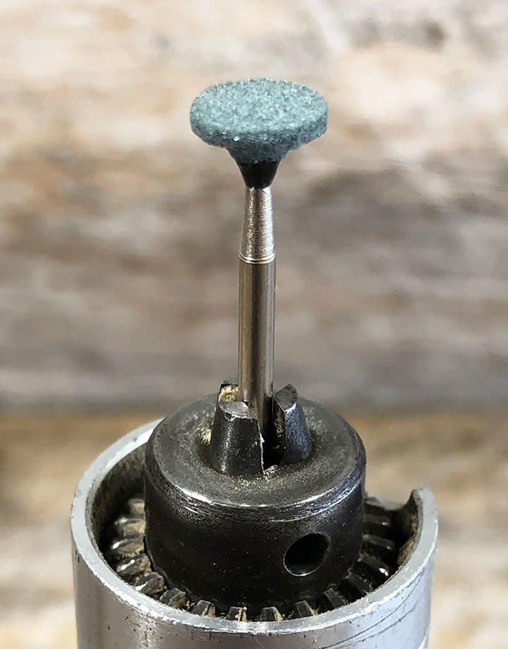 ST1483 = Green Mounted Grinding Stone Small Wheel (pkg/3)