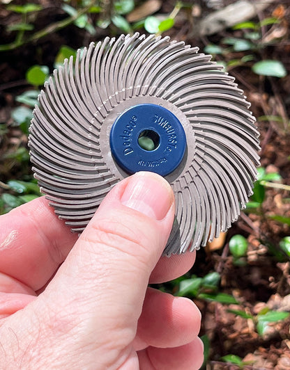 ST250X = 3" Sunburst 3-Ply Mounted Radial Discs