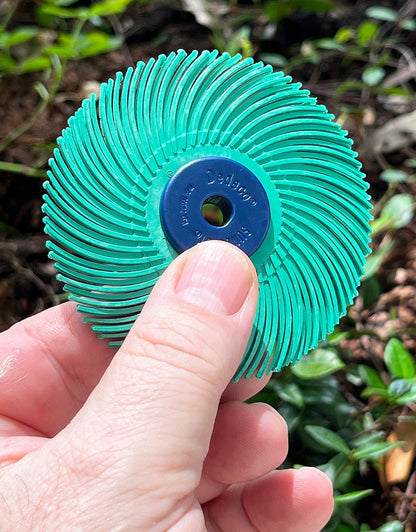 ST250X = 3" Sunburst 3-Ply Mounted Radial Discs