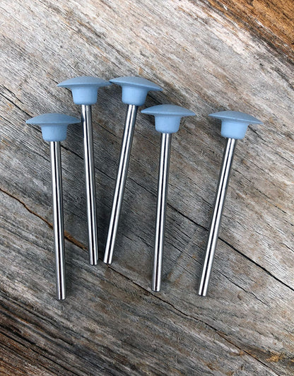 ST4271 = Mounted Silicone Knife Wheel 11x2.5mm Fine Blue (Pkg of 5)
