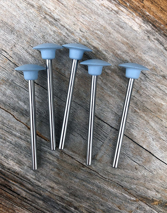ST4271 = Mounted Silicone Knife Wheel 11x2.5mm Fine Blue (Pkg of 5)