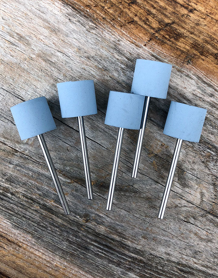 ST4277 = Mounted Silicone Cylinder 14x12mm Fine Blue (Pkg of 5)