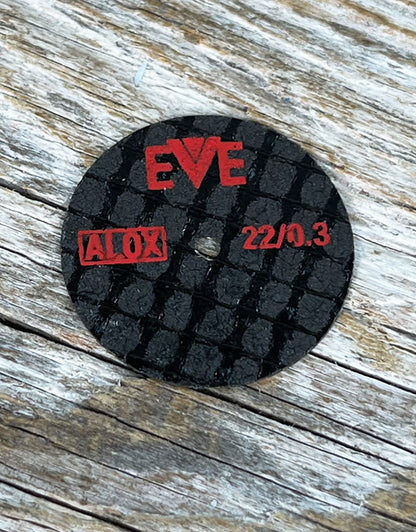 ST8921 = Cutting Fiber Discs 22x 0.3mm (pkg/10)