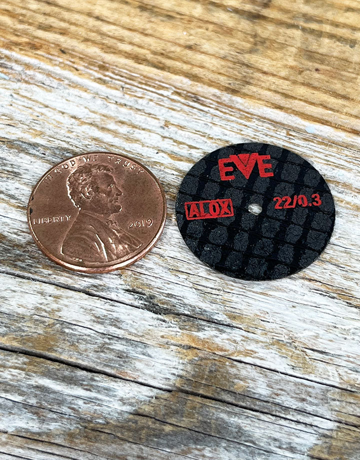 ST8921 = Cutting Fiber Discs 22x 0.3mm (pkg/10)