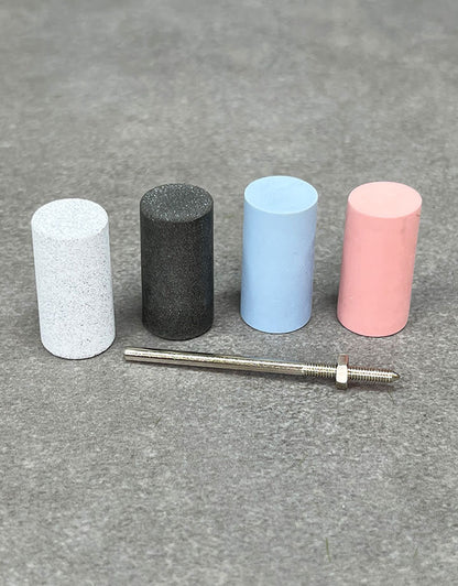 ST9321 = Polishing Cylinder Assortment 15/16" x 1/2" with Mandrel (Pkg/5)
