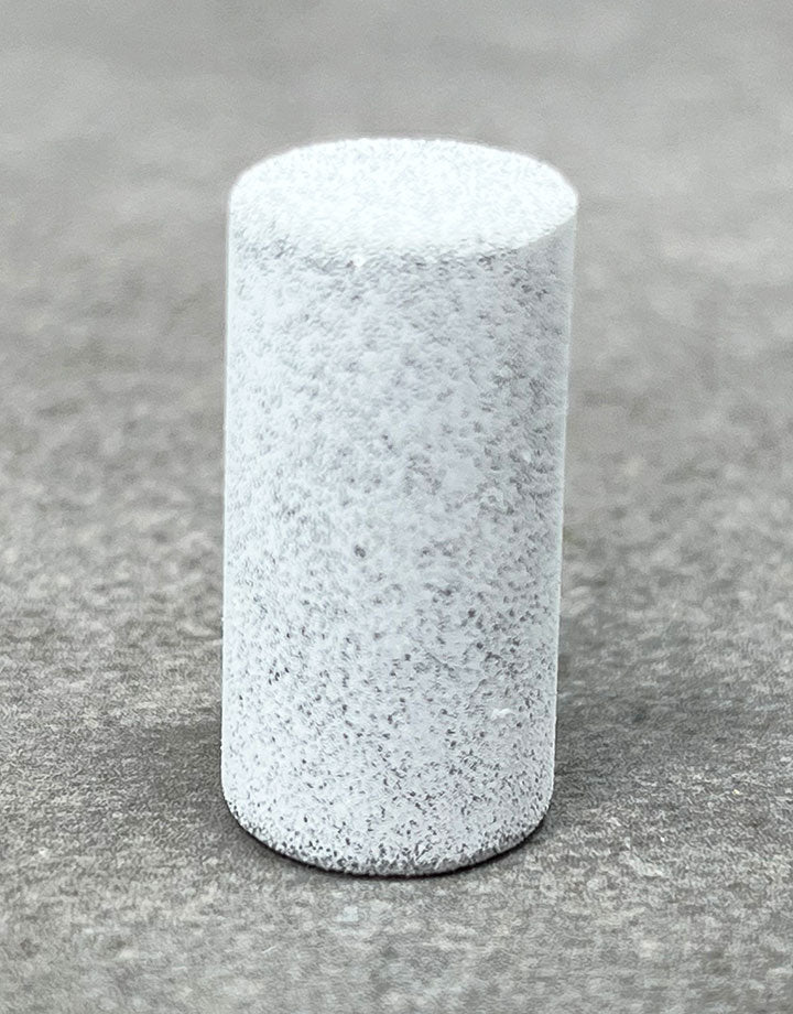 ST9334 = White Coarse Cylinder 15/16" x 1/2"  (Pkg/10)