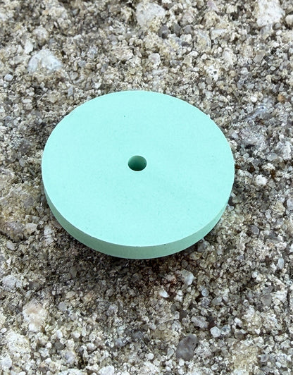 ST9457 = Sunburst 7/8" x 1/8" Wheels - Light Green 14000grit (pkg/6)