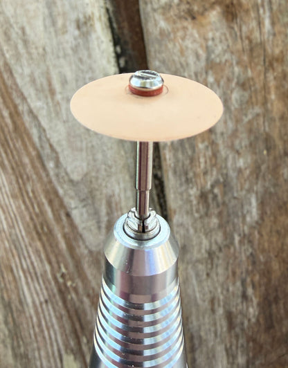 ST9473 = Sunburst 7/8" x 1/8" Knife Wheels - Peach 2500grit (pkg/6)