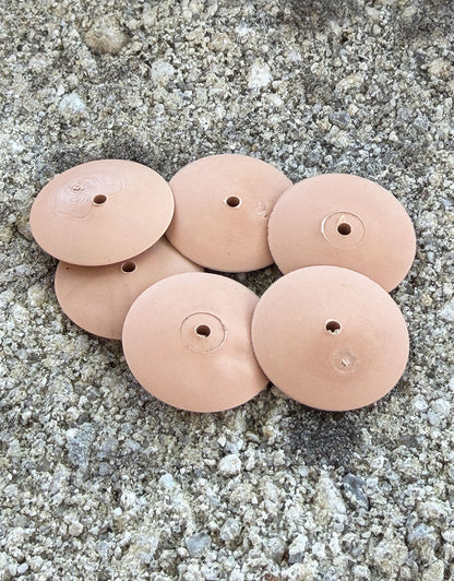 ST9473 = Sunburst 7/8" x 1/8" Knife Wheels - Peach 2500grit (pkg/6)