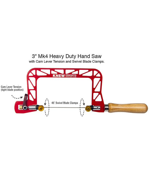 SW4073 = Knew Concepts Mk IV 3'' Saw with Tension Lever & Swivel