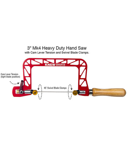 SW4073 = Knew Concepts Mk IV 3'' Saw with Tension Lever & Swivel