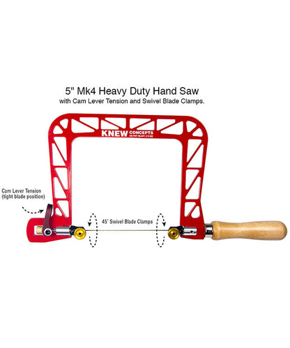 SW4075 = Knew Concepts Mk IV 5'' Saw with Tension Lever & Swivel