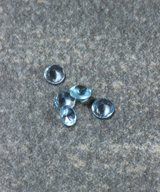 SYXX = Imitation Round Birthstones (Pkg of 5)