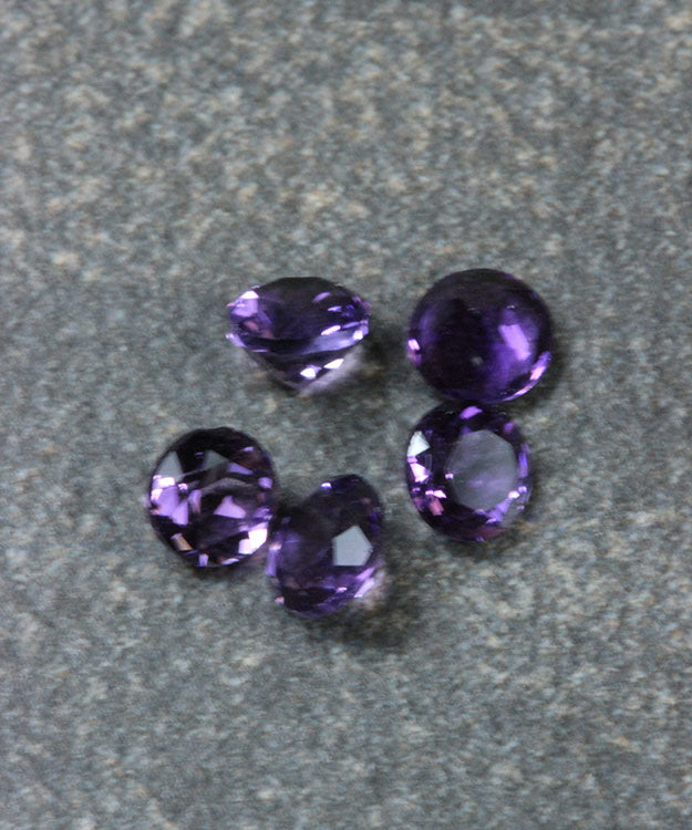 SYXX = Imitation Round Birthstones (Pkg of 5)