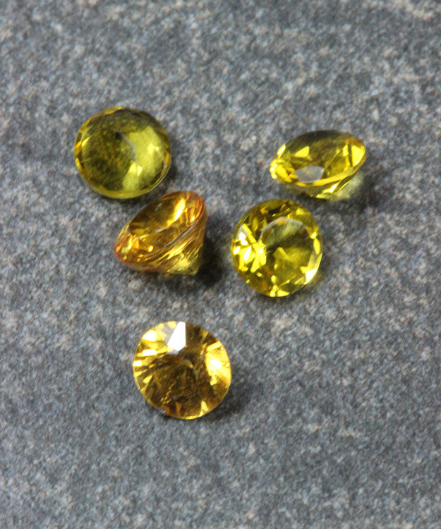 SYXX = Imitation Round Birthstones (Pkg of 5)