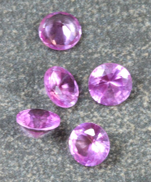 SYXX = Imitation Round Birthstones (Pkg of 5)