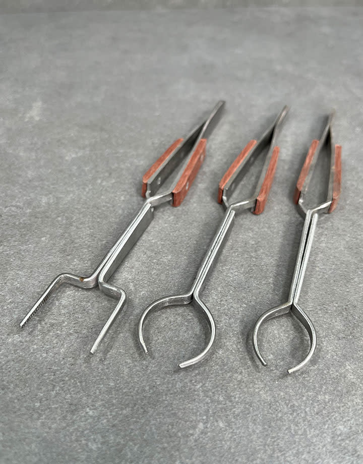 TW2414 = 3pc Fiber Grip Specialty Soldering Tweezer Set