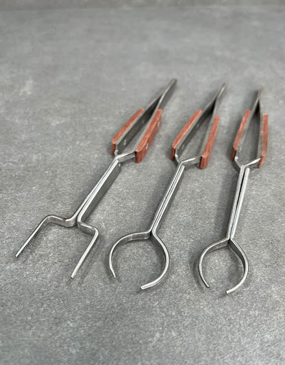 TW2414 = 3pc Fiber Grip Specialty Soldering Tweezer Set