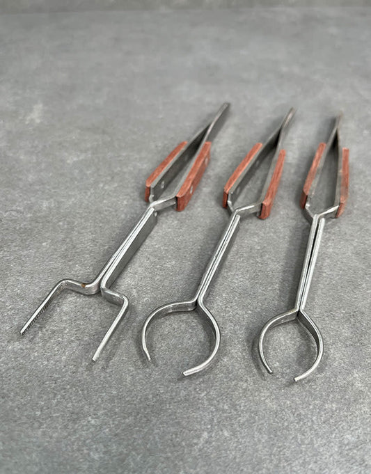 TW2414 = 3pc Fiber Grip Specialty Soldering Tweezer Set