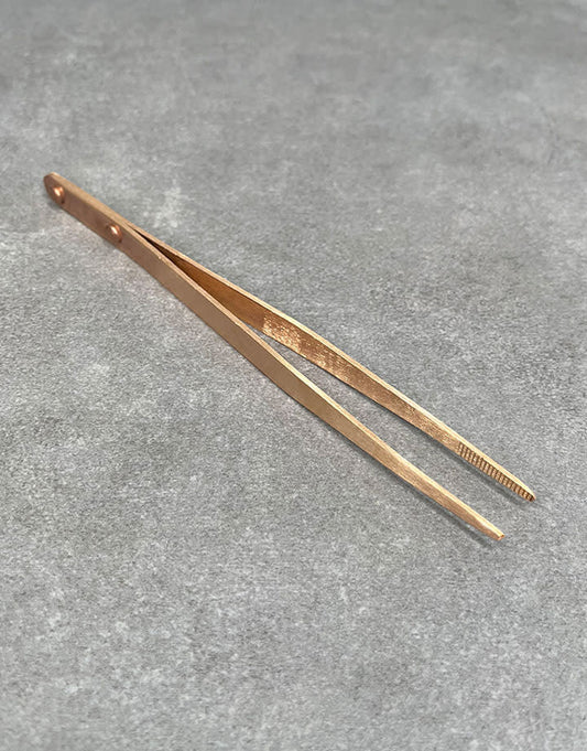 TW501 = Straight Copper Tweezers 6-1/2" long