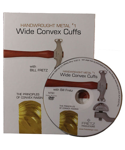 VT3050 = DVD- Bill Fretz Handwrought Metal #1 ''Wide Convex Cuffs''