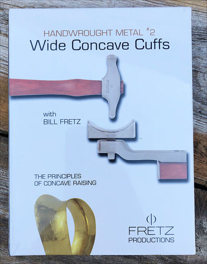 VT3050 = DVD- Bill Fretz Handwrought Metal #1 ''Wide Convex Cuffs''
