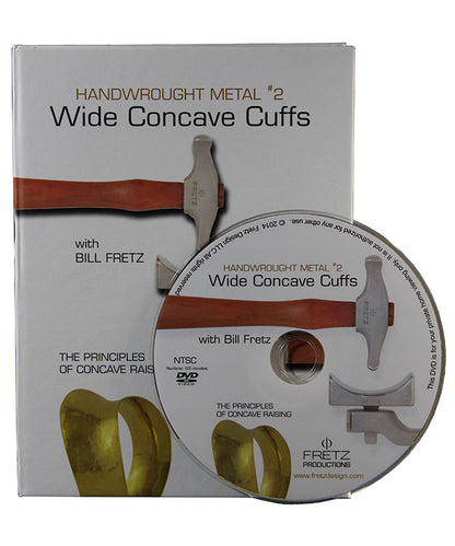 VT3051 = DVD- Bill Fretz Handwrought Metal #2 ''Wide Concave Cuffs''