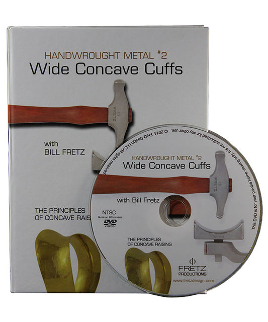 VT3051 = DVD- Bill Fretz Handwrought Metal #2 ''Wide Concave Cuffs''
