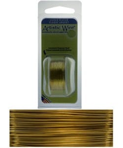 WR25332 = Artistic Wire Dispenser Pack SP GOLD 32ga 30 Yards
