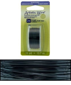 WR26926 = Artistic Wire Dispenser Pack SP HEMATITE 26ga 15 YARD