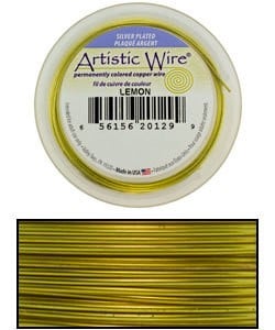 WR36218 = Artistic Wire Spool SP LEMON 18ga 20 FEET