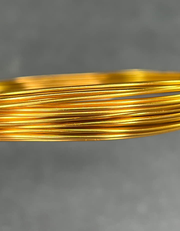 WR70118 = Aluminum Wire GOLD COLOR 18ga 39 feet per Bag