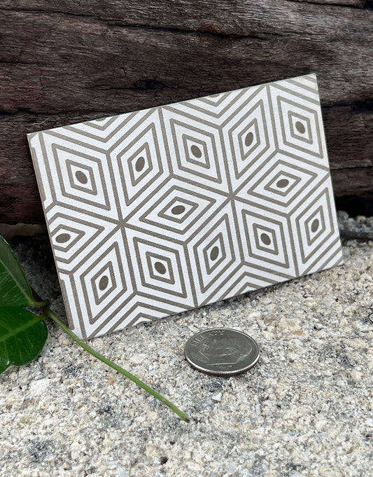 XLP0015 = Cubes Laser Engraved Metal Sheet 3x2" = Textured Jewelry Blank = Copper, Brass & More