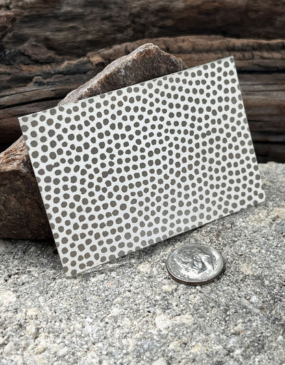XLP0046 =Pollen Laser Engraved Metal Sheet 3x2" = Textured Jewelry Blank = Copper, Brass & More