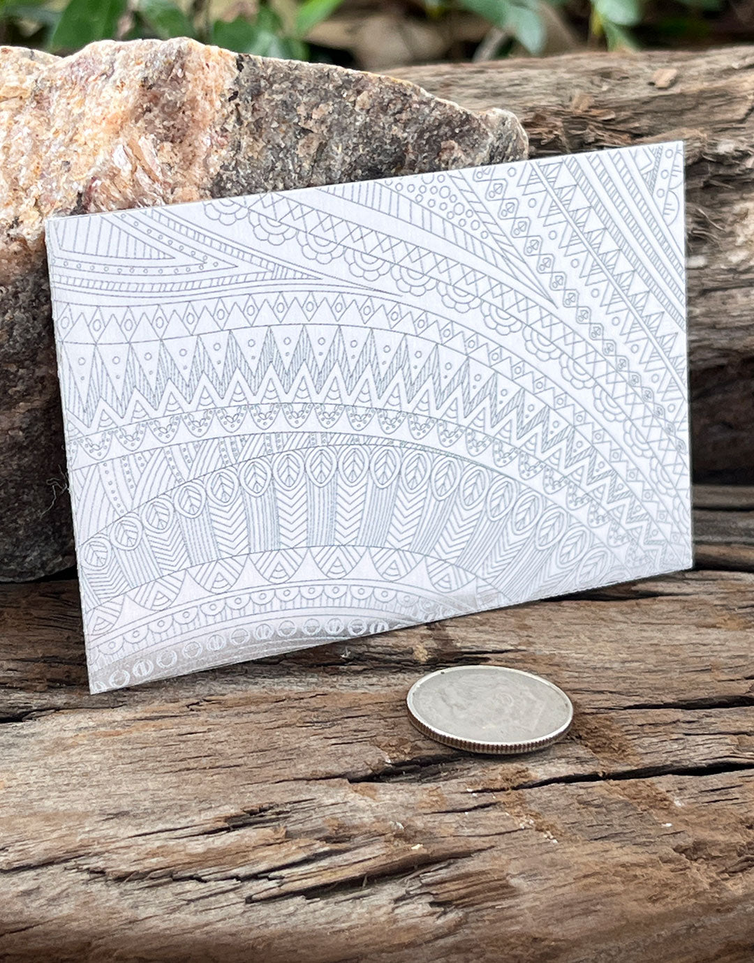 XLP0058 = Abstract Tribal Laser Engraved Metal Sheet 3x2" = Textured Jewelry Blank = Copper, Brass & More