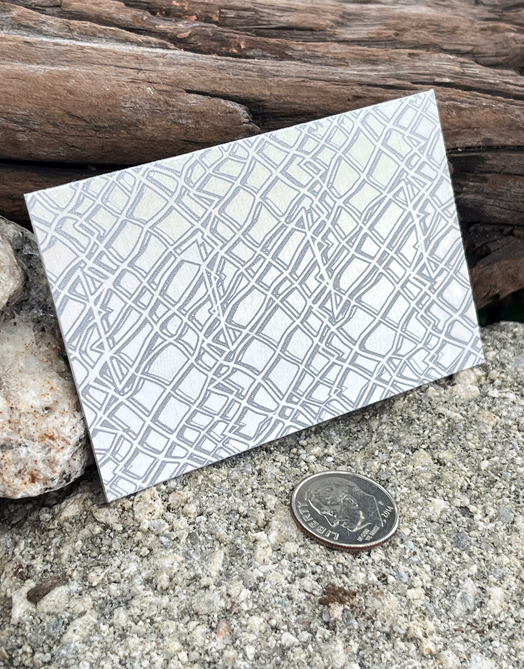 XLP0080 = 3D Snake Skin Laser Engraved Metal Sheet 3x2" = Textured Jewelry Blank = Copper, Brass & More