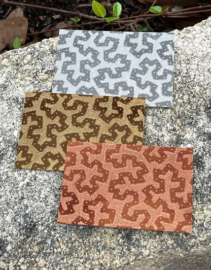 XLP0082 = Alsatian Worm Pattern Laser Engraved Metal Sheet 3x2" = Textured Jewelry Blank = Copper, Brass & More