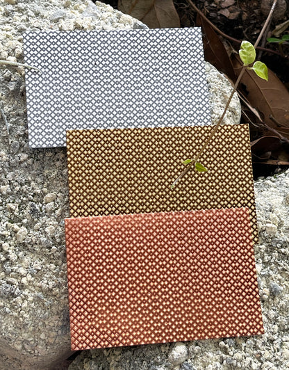 XLP0094 = Zig Zag Laser Engraved Metal Sheet 3x2" = Textured Jewelry Blank = Copper, Brass & More
