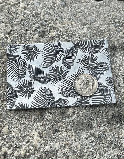 XLP0139 = Palm Fronds Laser Engraved Metal Sheet 3x2" = Textured Jewelry Blank = Copper, Brass & More