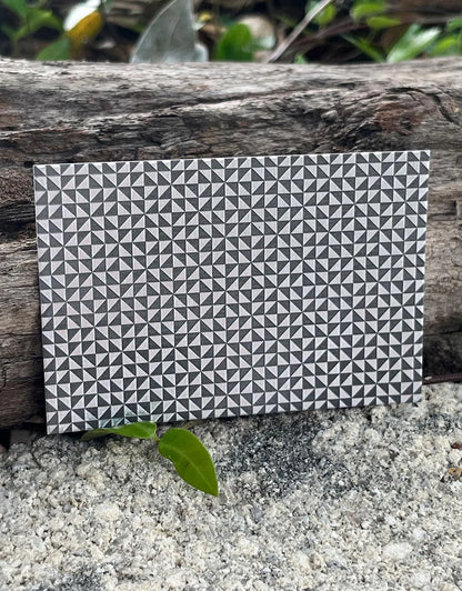 XLP0141 = Tiny Triangles Pattern Laser Engraved Metal Sheet 3x2" = Textured Jewelry Blank = Copper, Brass & More