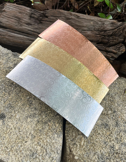 XSP33XX = Textured Sheet (Gust of Wind) 2" x 6" **Choose Metal**