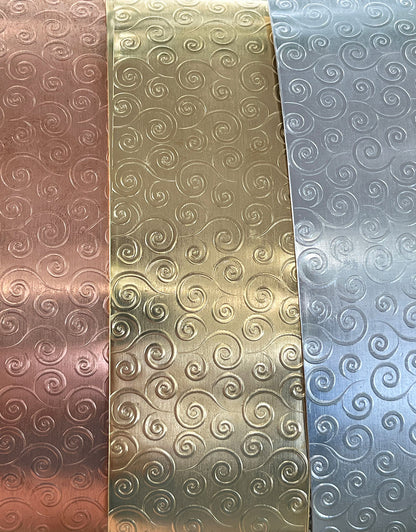 XSP33XX = Textured Sheet (Gust of Wind) 2" x 6" **Choose Metal**