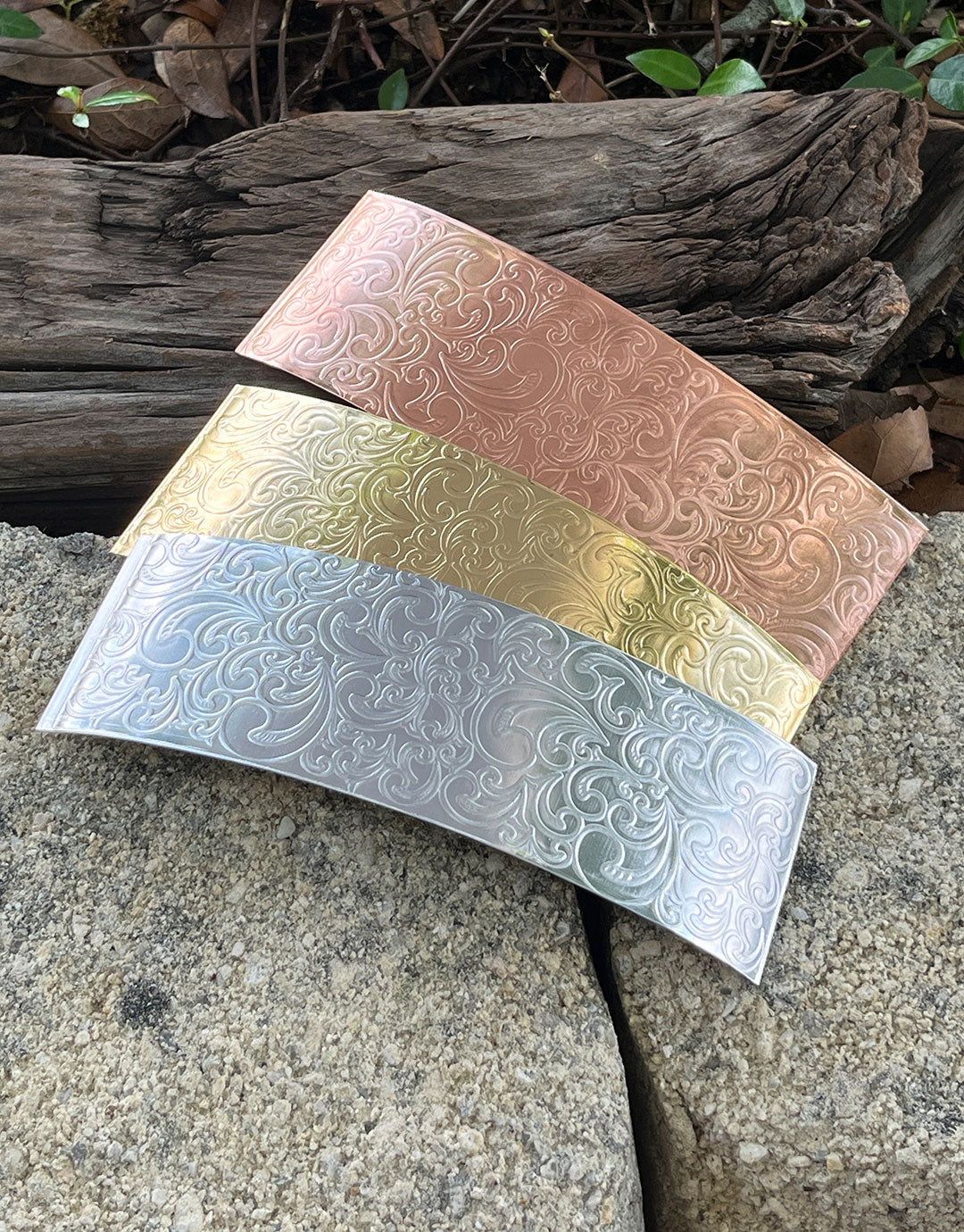 XSP34XX = Textured Sheet (Nouveau) 2" x 6" **Choose Metal**