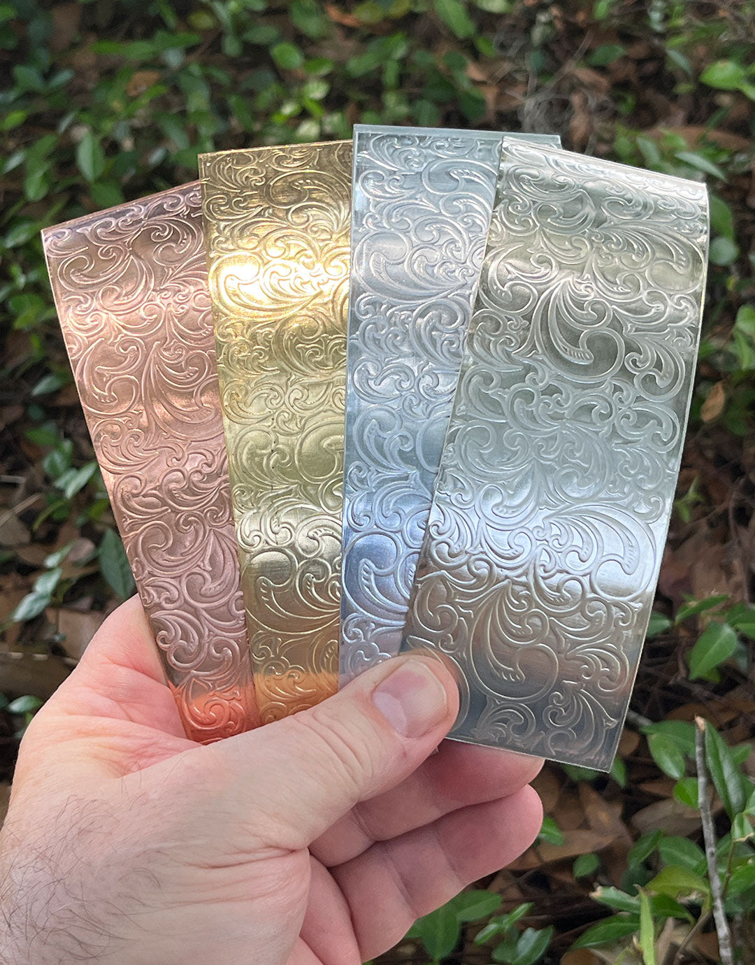 XSP34XX = Textured Sheet (Nouveau) 2" x 6" **Choose Metal**