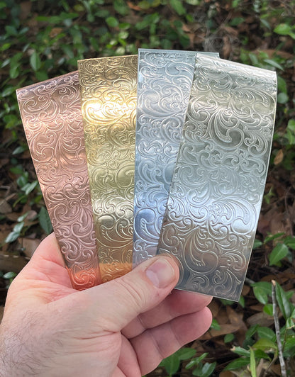 XSP34XX = Textured Sheet (Nouveau) 2" x 6" **Choose Metal**