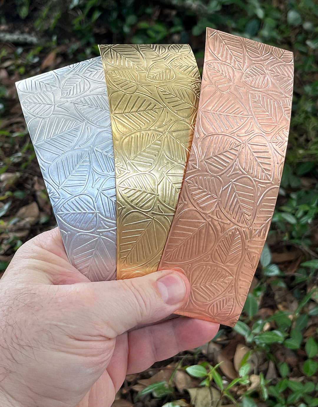 XSP37XX = Textured Sheet (Leaves) 2" x 6" **Choose Metal**